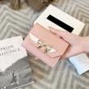 Women Wallet Foldable Portable Ladies Short Coin Purses  Cute Bow Clutch Bag Pu Leather Female Card Holder Purse