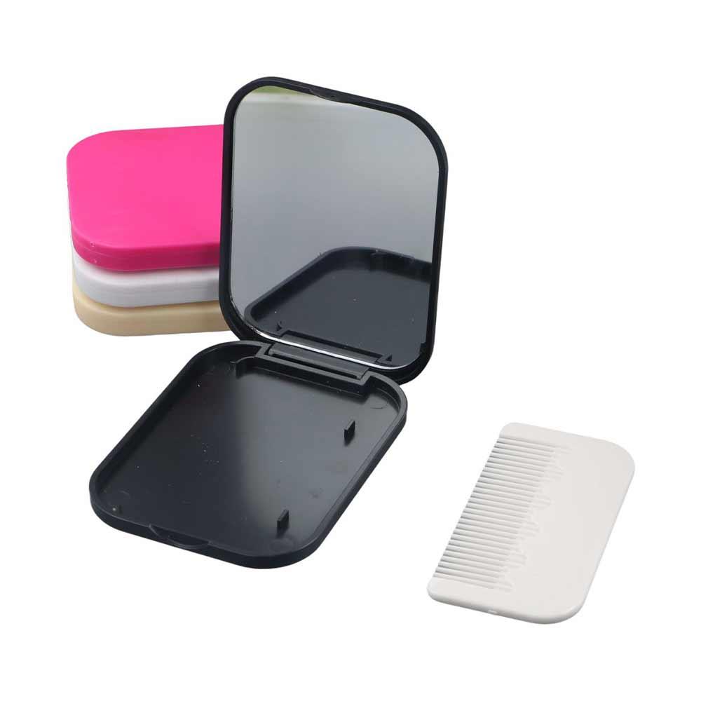 Fashion Makeup Mirror Folding Travel Mirrors Personalised Folding comb  Women
