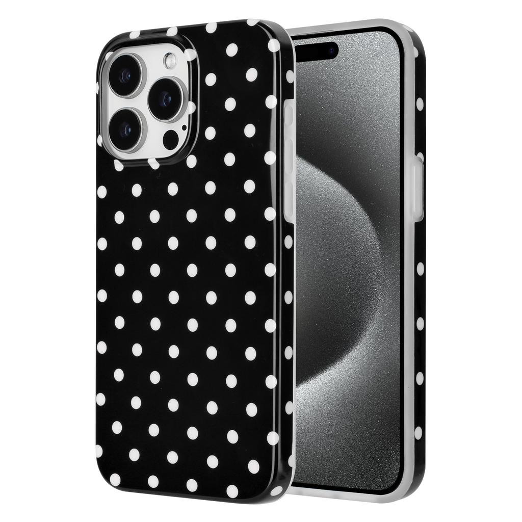 For iPhone 16 Pro Case Dot Design IMD TPU Phone Back Cover