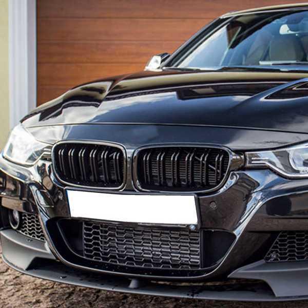 Bright Black ABS Car Grille (1 Pair) for BMW