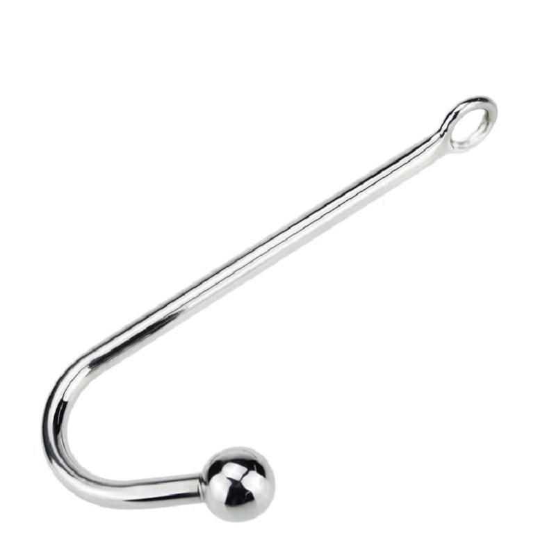 Stainless Steel Anal Hook Ball Ring  Kink  Fetish Restraint Anal Balls & Beads
