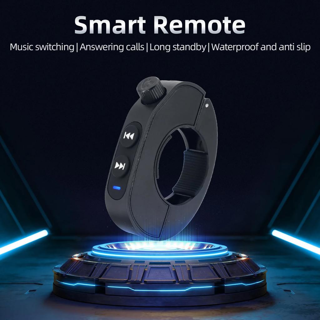Мотоциклетный Bluetooth пульт дистанционного управления Водонепроницаемая кнопка управления медиа на руле Беспроводной контроллер музыки