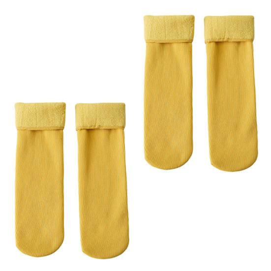 2 пары женских зимних носков средней длины, однотонные, высокоэластичные, сохраняющие тепло, легкие, удобные, теплые, повседневные, спортивные носки