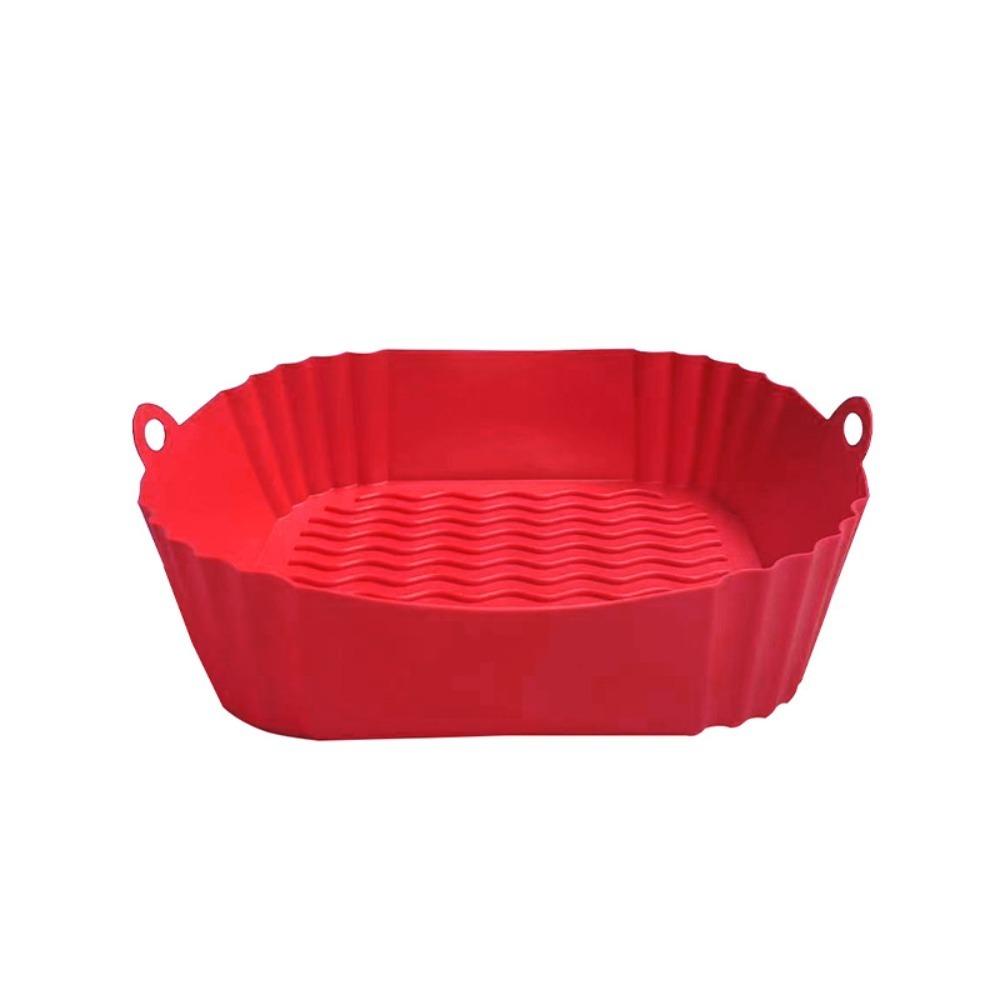 Soft Square Silicone Pot Mould Liners Baking Basket New Silicone Mold for Air Fryer