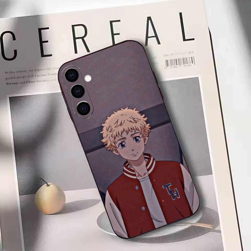 Tokyo Revengers Takemichi Hanagaki  Phone Case For Samsung Galaxy A73,A72,A71,A70,A53,A52,A51,Others Soft Black Cover