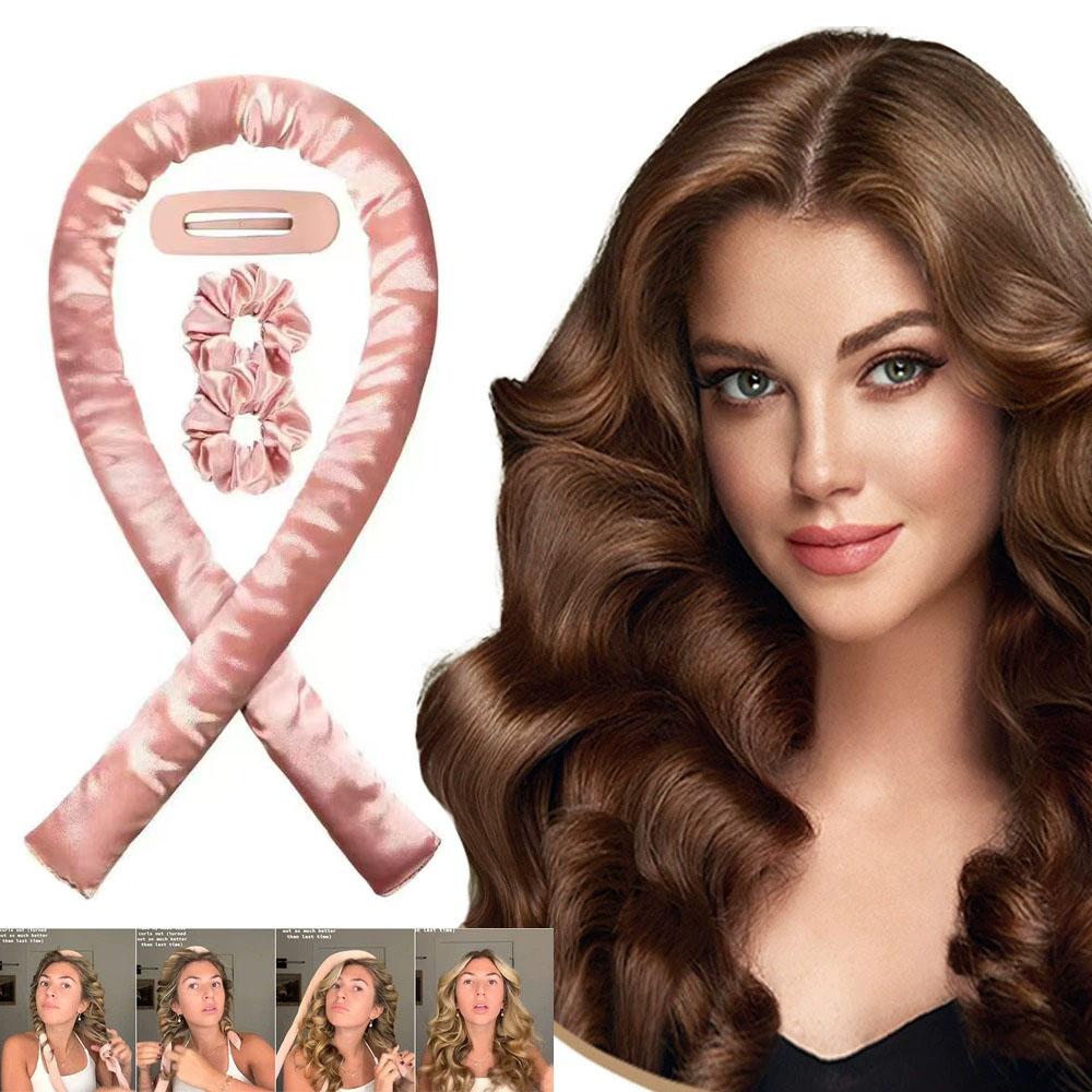 Heatless Curling Ribbon No Heat Hair Curler Silk Hair Rollers For Overnight Waves Headband Styling Tool For Women