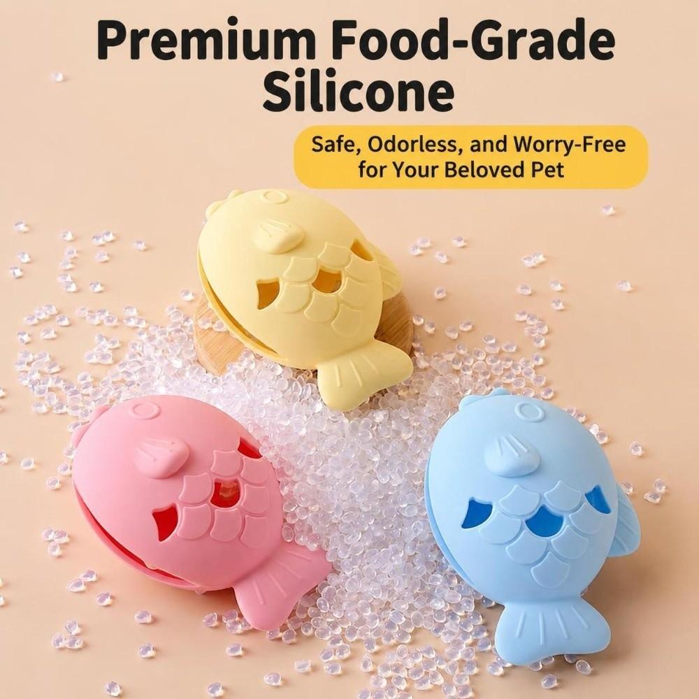 Bite Resistant Treat Dispenser Food Grade Silicone Food Toy Durable Chew Toy Dog Cat Use