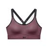 Infinity Solid Letter Medium Intensity Sports Bra Women Underwear Gray Purple 1351990-554