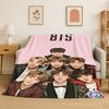 Знаменитая B-BTS KPOP Звезда Мягкий Фланелевый Плед, Теплый Уютный Плед для Кровати, Дивана, Диванчика, Спальни, Гостиной, Путешествий, Кемпинга Подарок