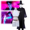 Demon Hunter Saja Boy Jinu Rumi Cosplay Black Hat Coat Pant Uniform Set Costume Halloween Carnival Party Props for Man