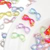 Acrylic Beads Transparent Colorful Bow Tie Charms for DIY Necklace Bracelet Earring Jewelry Making Accessories