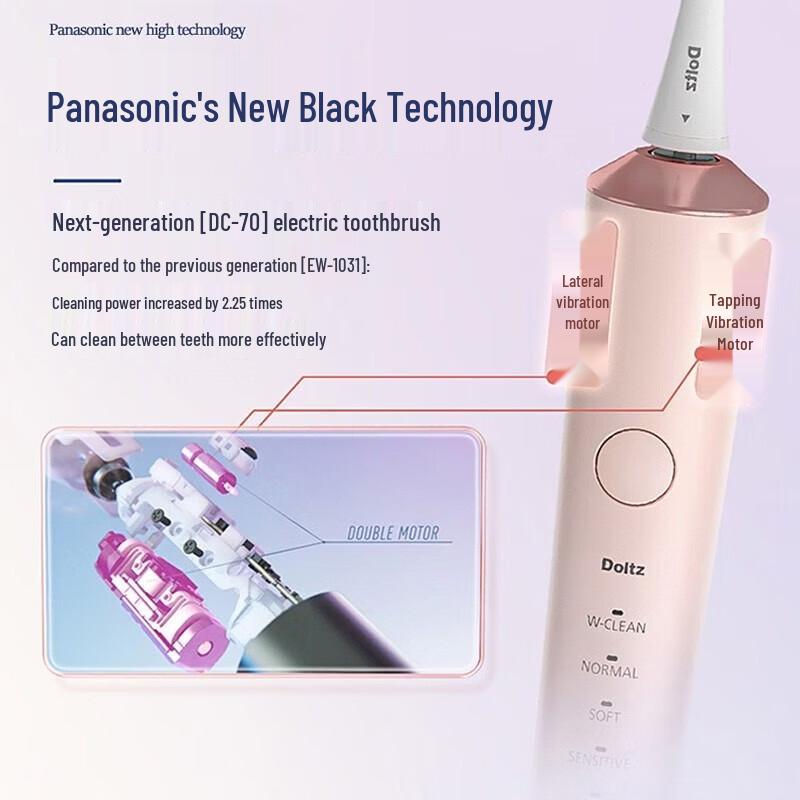 Panasonic EW-DC70 Sonic Electric Toothbrush with Smart Pressure Sensor