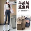 Nylon Barbie Pants Velvet Shark Pants Autumn and Winter High-waisted Slim-fitting Leggings Thickened Outer Wear Thermal Leggings