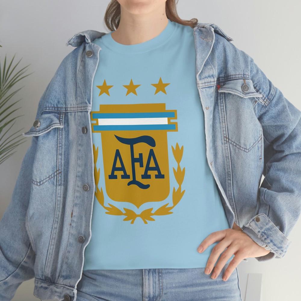 AFA ARGENTINE FUTBOL ASSOCIATION Soccer Crest T-SHIRT Tee All Size And unisex Unisex T-Shirt Graphic Tee