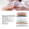 8pcs Half Moon Nail File Different Fineness Grinding Shaping Professional Nail Polishing File Manicure Tool