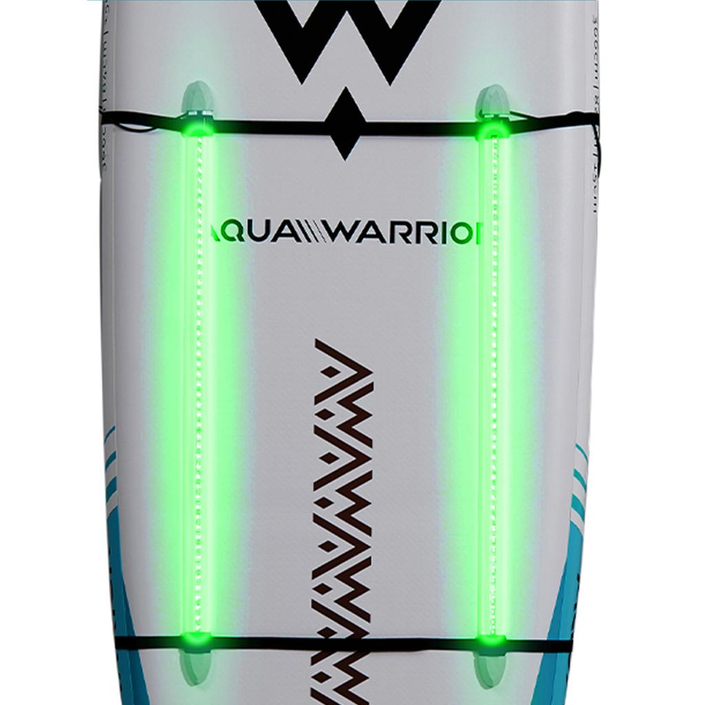 Светодиодный фонарь для доски для серфинга с веслом с перезаряжаемой батареей, цветная водонепроницаемая светодиодная система освещения с сумкой для переноски для доски для серфинга с веслом