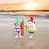2pc Surfing Dwarves, Bikini Red Hat Dwarves, Creative Garden Decoration Ornaments, Holiday Gifts, Home Ornaments