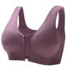 Front Zipper Sport Bras Push Up Bra for Women Wire Free Seamless Brassiere Breathable Yoga Bralette Front Zipper Lingerie B C Cup