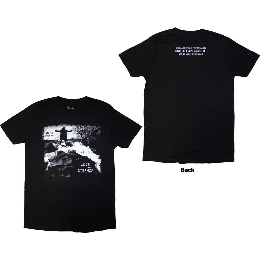 David Gilmour Luck & Strange Album Brighton T-Shirt Black New