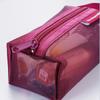 Zipper Transparent Cosmetic Bag Retro Color Toiletry Storage Bag Casual Mesh Makeup Bag  Travel