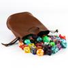 Сумка из искусственной кожи с завязками на шнурке для игральных костей, хранения карт, ювелирных изделий, монет, кошелек