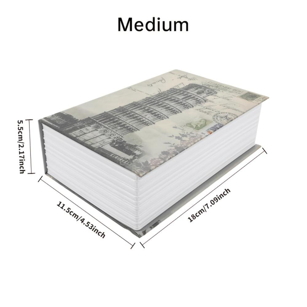 Password Hidden Book Safe Multiple Sizes No Battery No Assembly Required Home Office Security Storage Box with Lock