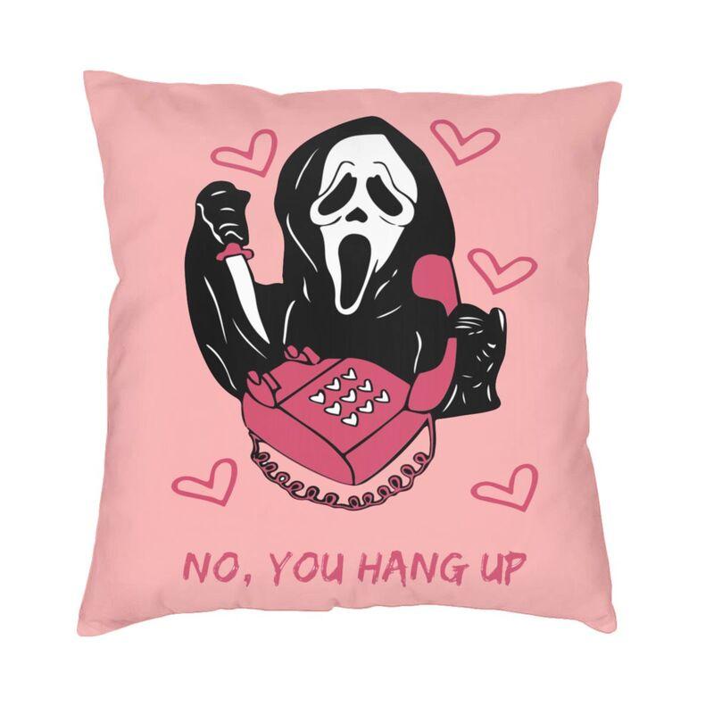 Забавный чехол для подушки на Хэллоуин с изображением призрака Scream Sidney Prescott, пленка, наволочка для дивана, квадратная наволочка для гостиной