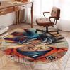 DRAGON BALL Pattern Round Rug, Indoor/Outdoor Mat, for Picnic, Gameroom, Bedroom, Office, Living Room, Home Decor Carpet, Birthday Gift