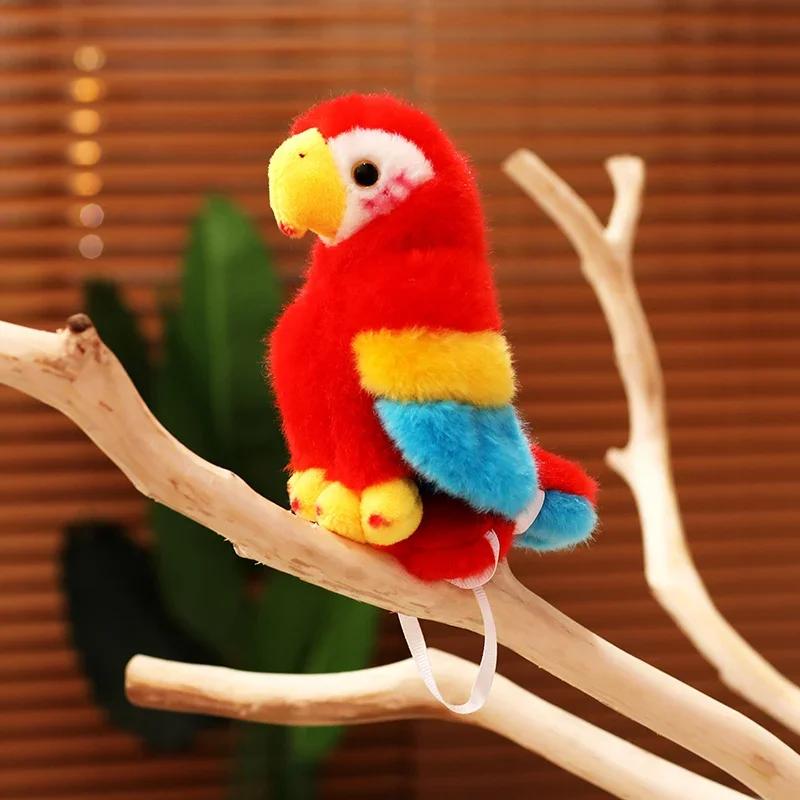 Simulation Plush Toy Parrot Bird Plush Stuffed Doll Children's Toy Cute Animal Birthday Toy Christmas Party Gift For Children