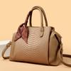 New Handbag Women's Bag Crossbody Large Bag Large Capacity Fashionable Retro Versatile Crocodile Pattern Pillow Bag