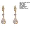 Chic Dangle Earrings Water Drop Pendant Alloy Decorative