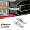 Chrome Front Grille Cover Trim Decor Bezels For   Ford F150 Accessories