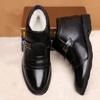Warm Thickened Velvet Cotton Shoes Formal Men's Men's Boots Middle-aged and Elderly Versatile Work Father Shoes Leather Shoes