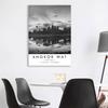 Angkor Wat Travel Print Cambodia Poster Black and White Print Coordinates Minimalist Home Decor City Landmark Prints