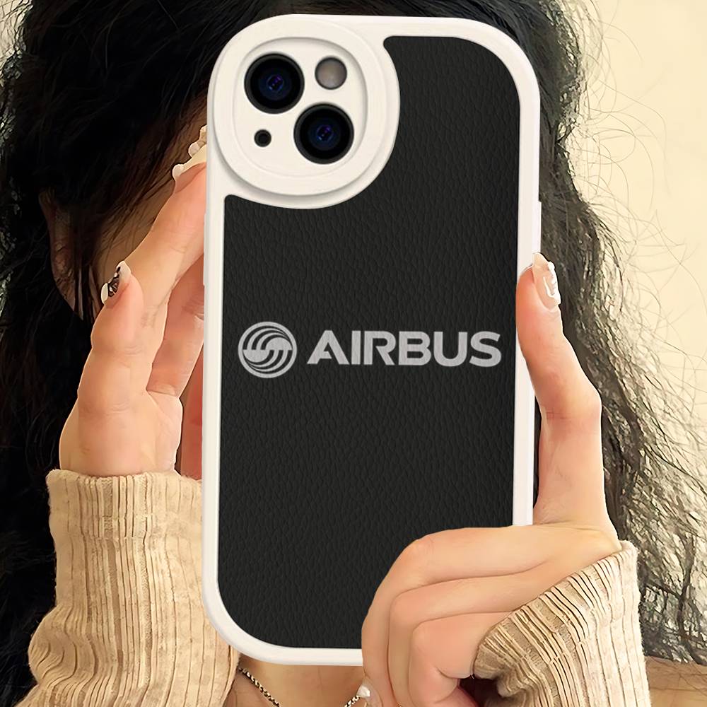 Чехол для телефона с логотипом A-Airbus для IPhone 16 15 14 13 12 11 Pro Max Plus, противоударный кожаный чехол