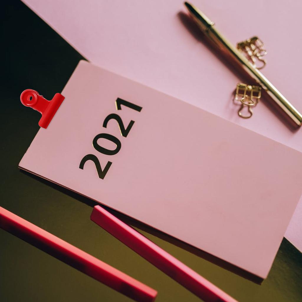 10 Pcs Folder Clip Magnets Office Snacks Bag Clips Magnetic Clothespin Clamps Food Little Paper