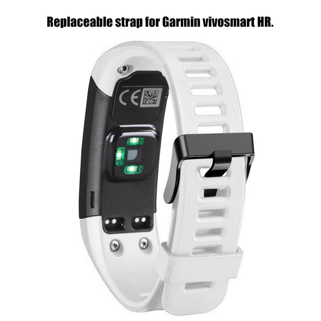 Replacement Silicone Sport Bracelet Wrist Strap Wristband For Vivosmart HR (White)