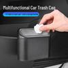 Car Interior Trash Can for Front Passenger Door – Hanging Storage Bucket.