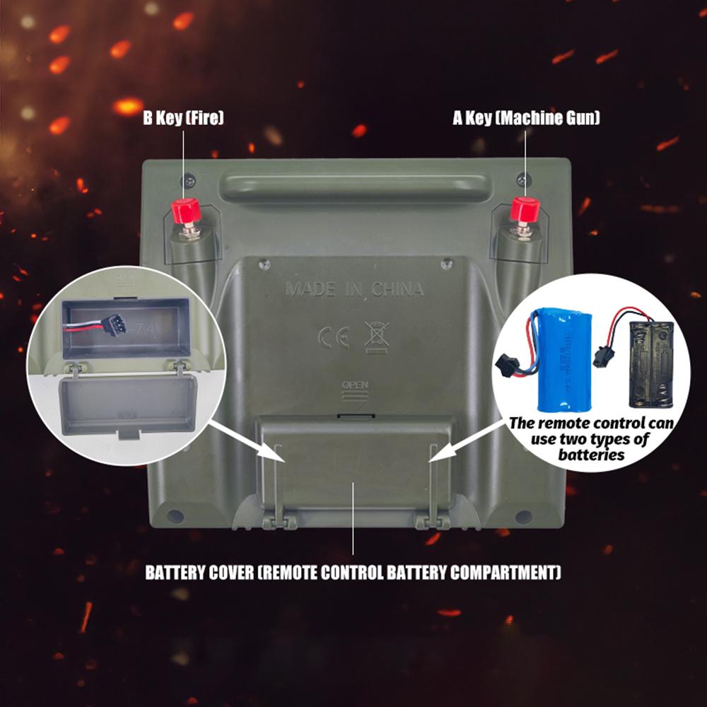 Remote Control Tank 1/16 Full-scale Remote Control Tank Toys Simulated Sound and Motion 360 Degree