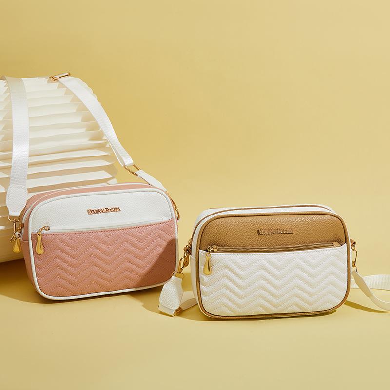 Women's Double-layer Small Square Bag 2025 New Women's Bag Bag Women's Work Crossbody Small Satchel