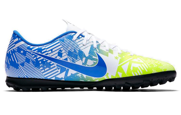 Nike Vapor 13 Club Njr Tf Искусственное покрытие Белый/Вольт/Черный/Гонщик Синий Желтый AT8000-104