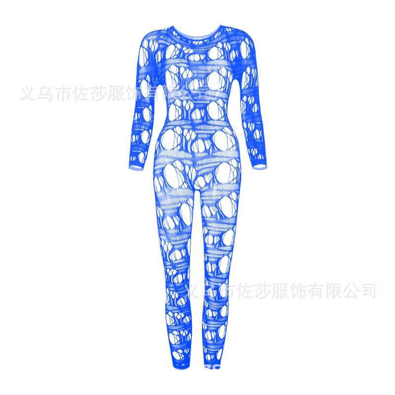 Сексуальное нижнее белье новое женское жаккардовое сексуальное цельное сетчатое с длинным рукавом ажурные колготки ажурный