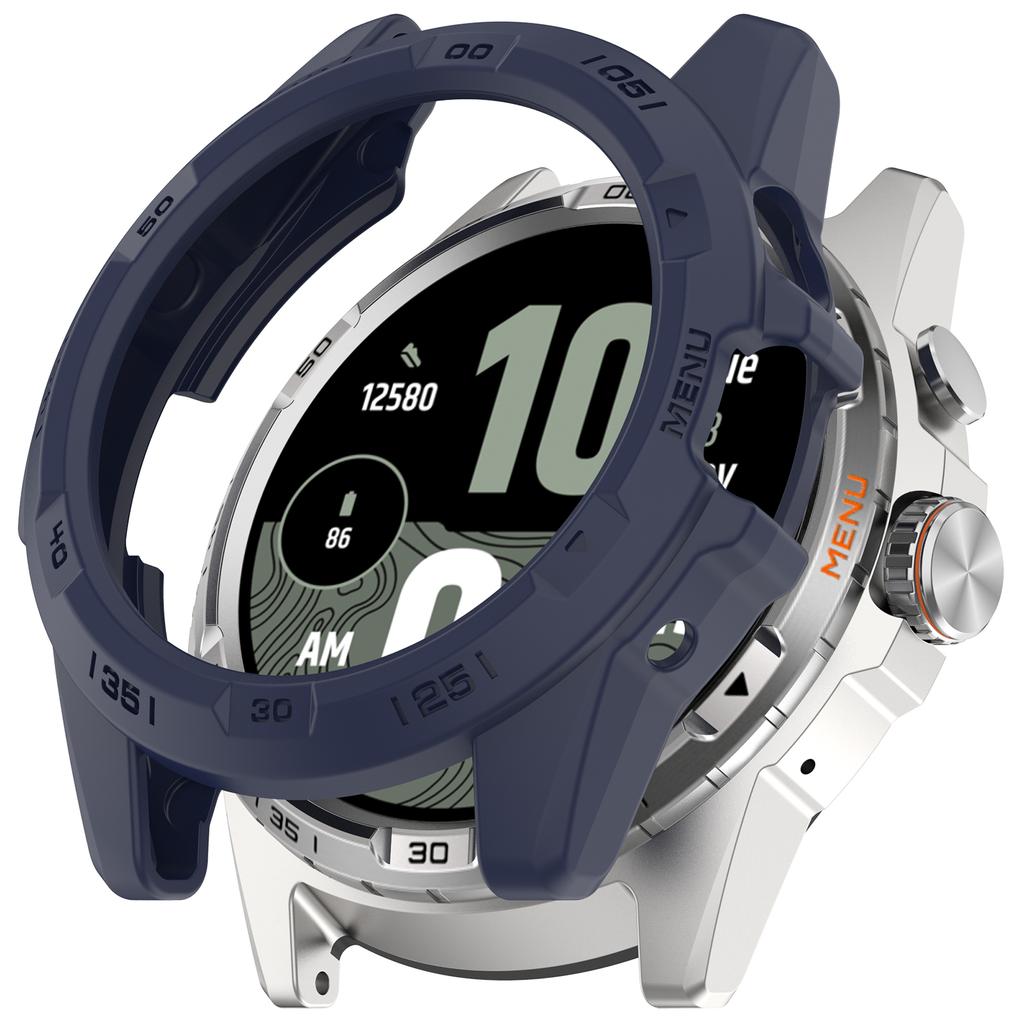 For TicWatch Atlas TPU Protective Case Hollow Design Shockproof Watch Cover