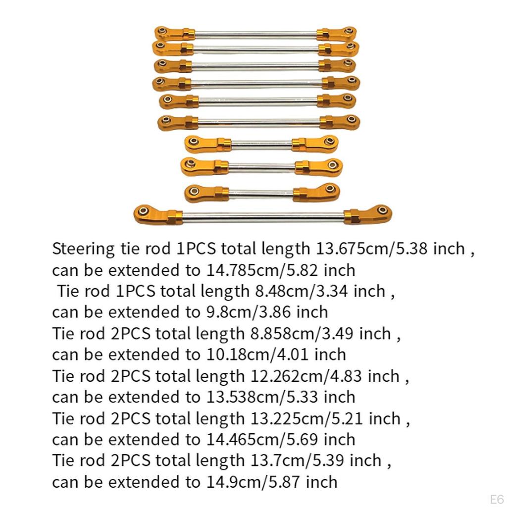 Комплект рулевых тяг для радиоуправляемых моделей 1/10