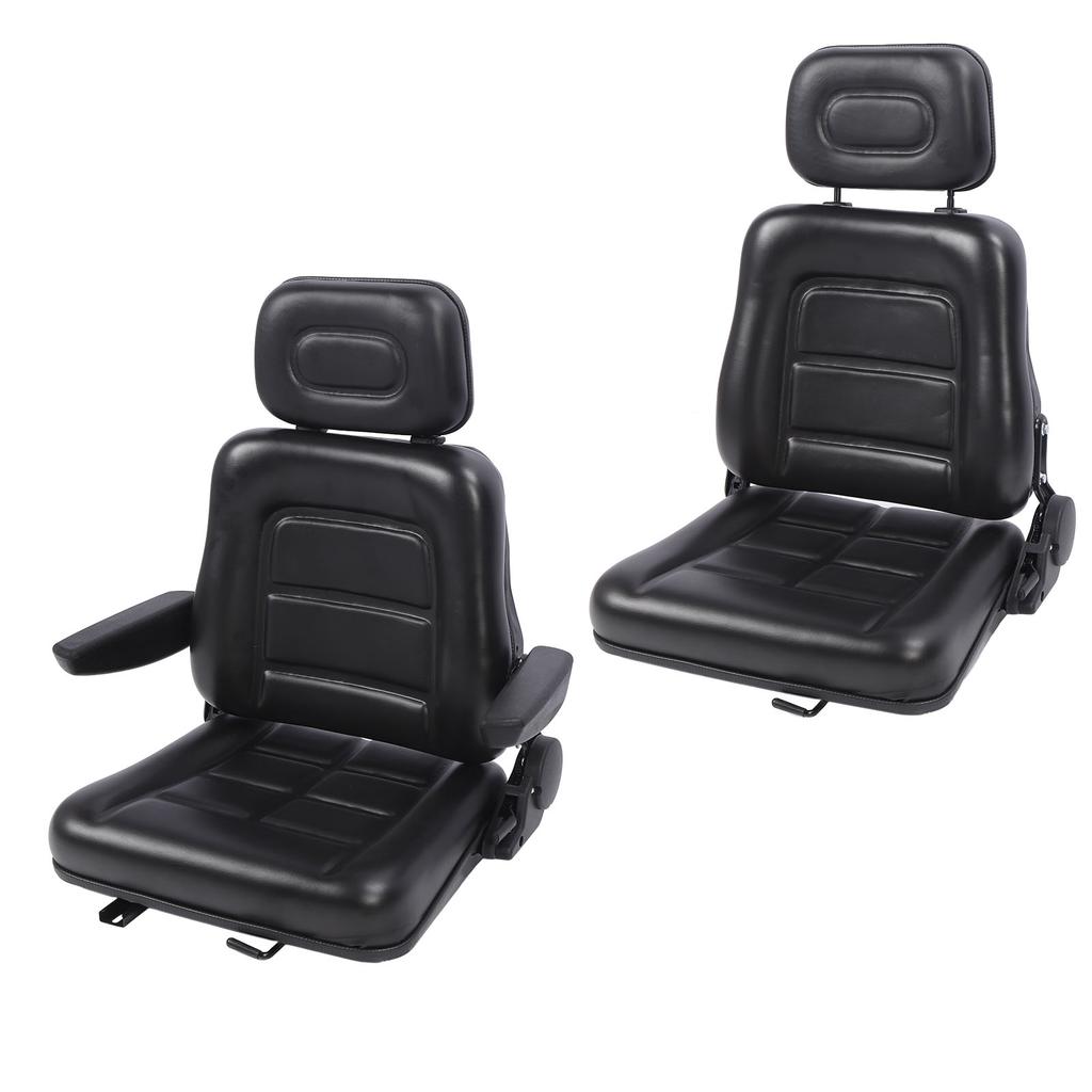 Tractor Seat 3 Level Adjustable Headrest Comfortable Wear Resistant Anti Scratch Excavator Seat for Telehandler