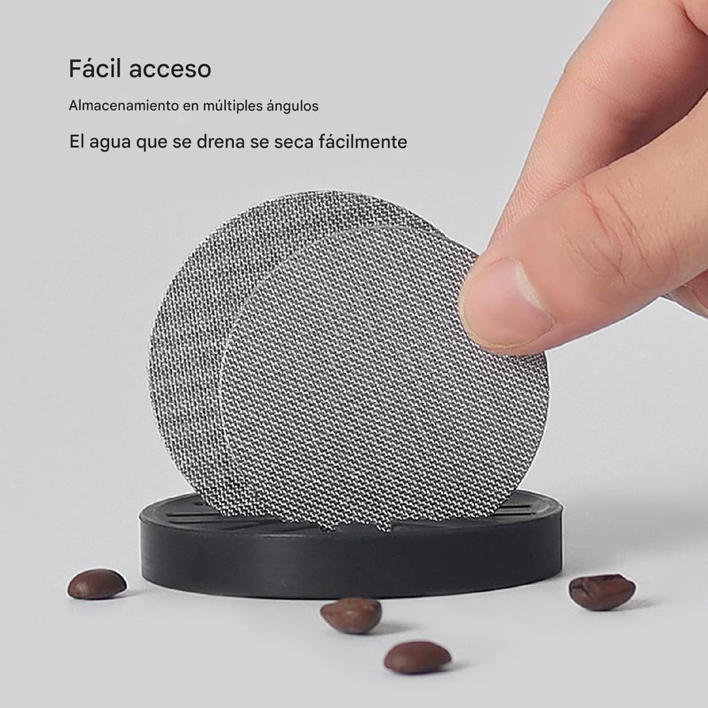 YOUTHINK Подставка для сетки-шайбы, силиконовая подставка для корзины портафильтра, компактная, маленькая, устойчивая, быстросохнущая подставка-держатель для кофейных фильтров для дома, квартиры, офиса