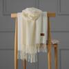 Cashmere Scarf Women's Autumn and Winter Solid Color Tassel Shawl Thickened Warm Scarf