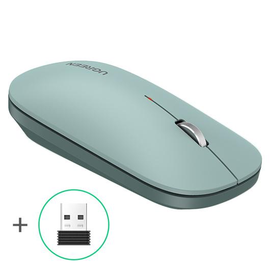Ugreen MU001 Ergonomic USB Wireless Mouse – Green Finish
