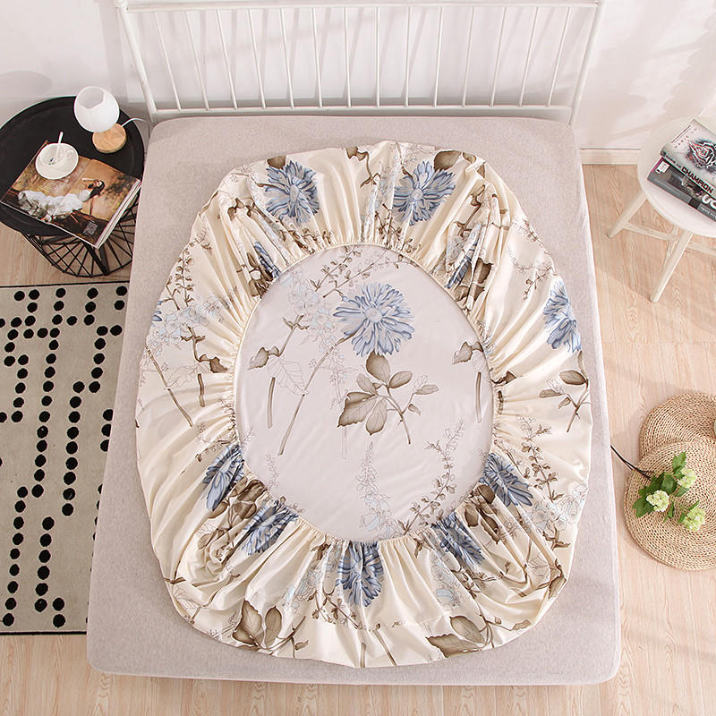 Наматрасник с набивным рисунком, четыре угла с простыней на резинке (Без наволочки)