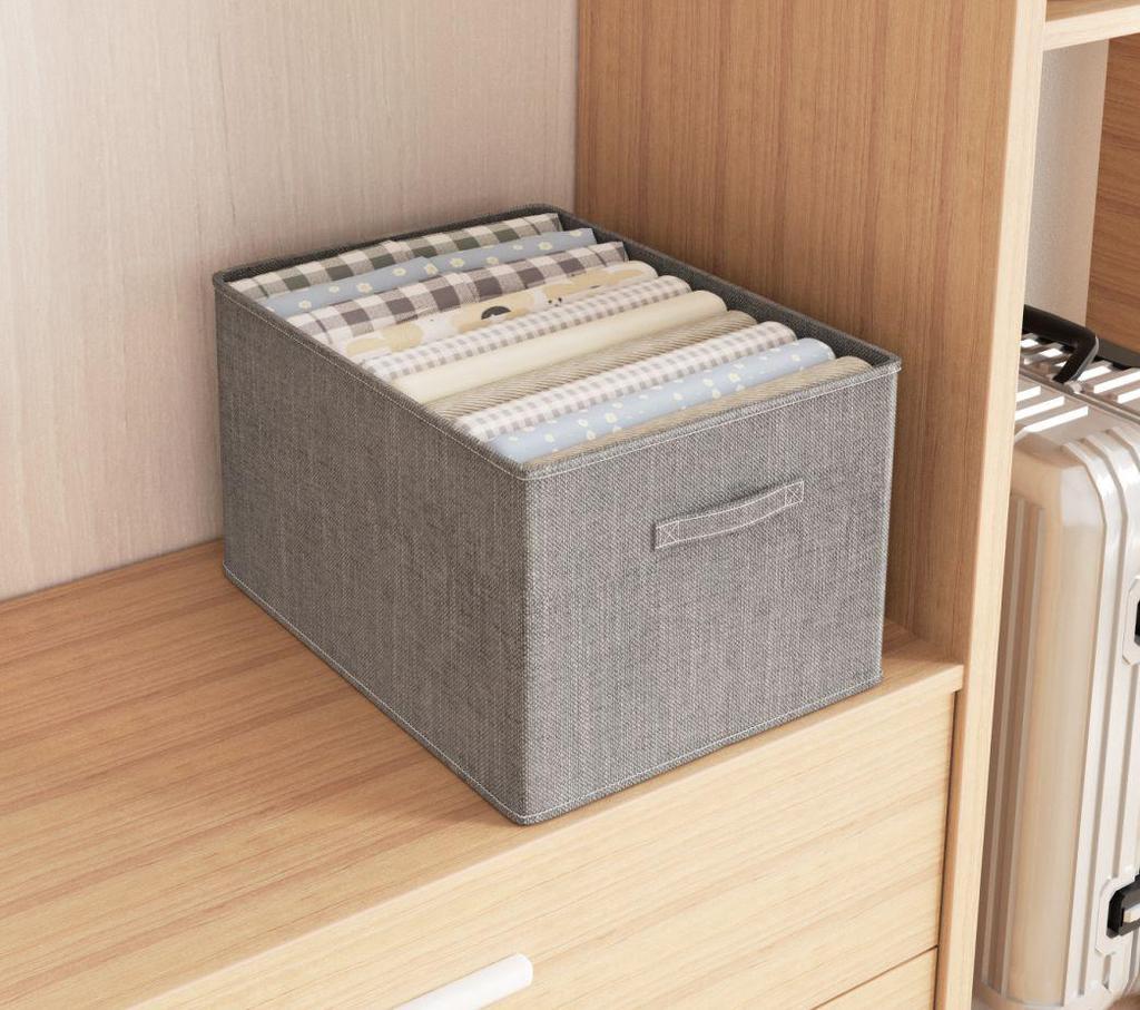 Складной органайзер для гардероба из хлопка и льна с ручкой для брюк и нижнего белья